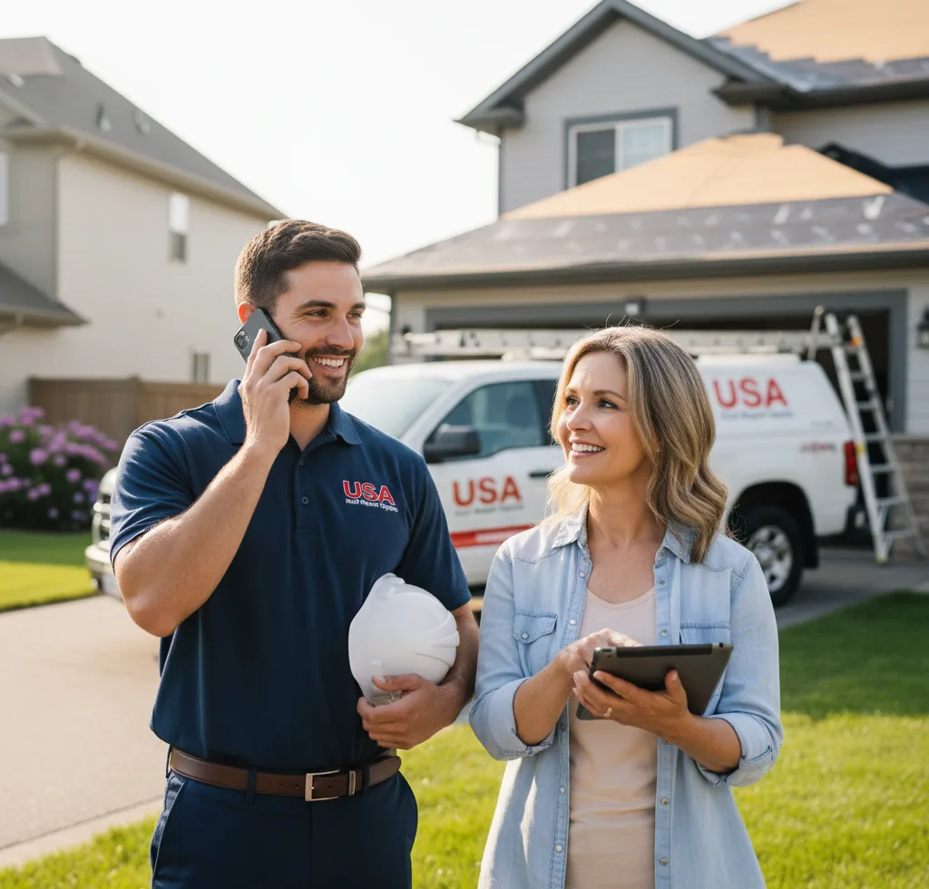 USA Roof Repair Experts customer support in Forest Lake